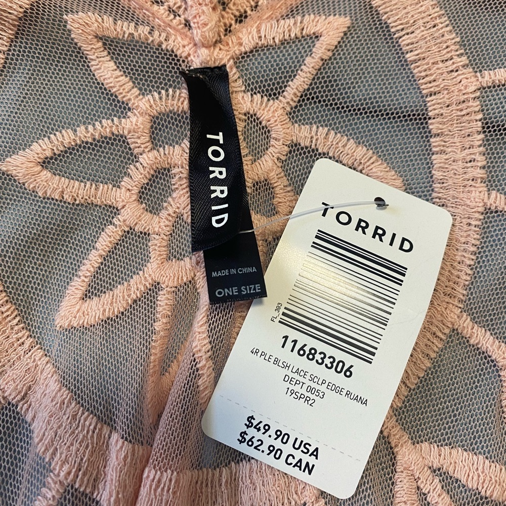 Torrid Pink Lace Ruana - Picture 3 of 3